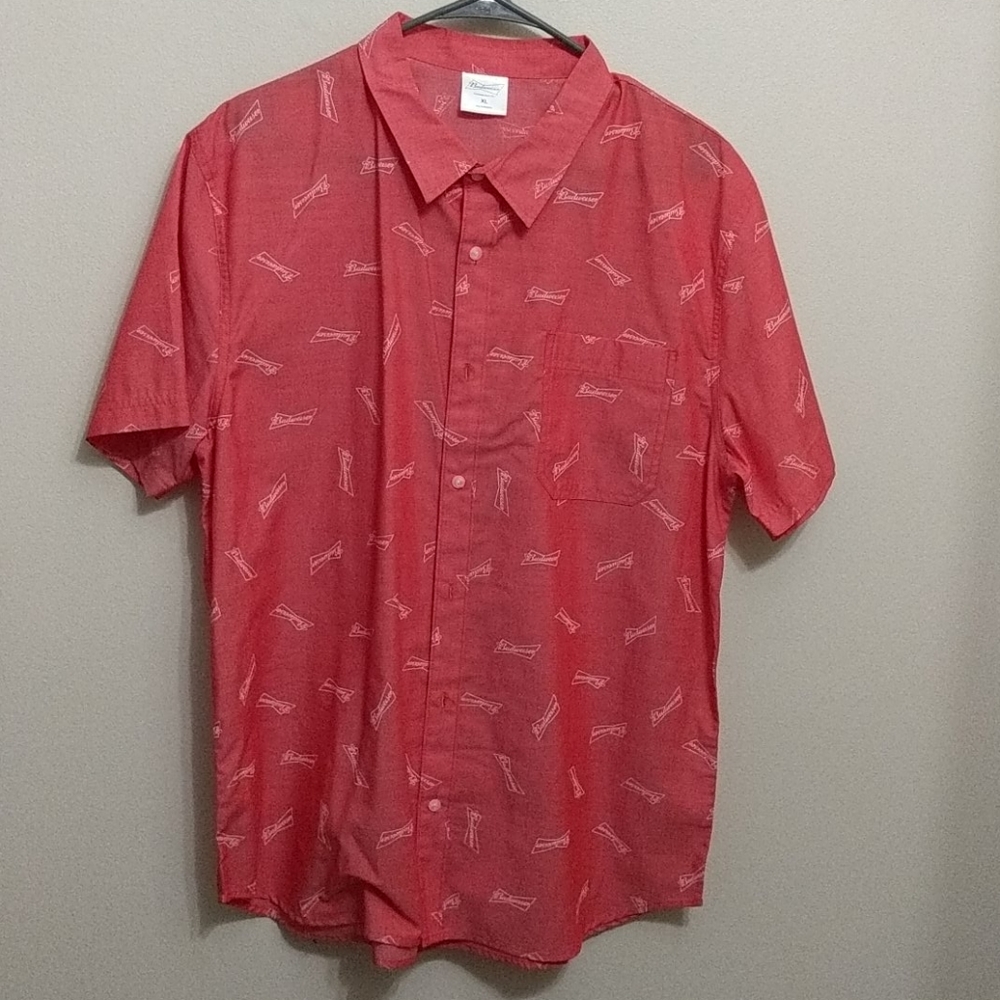 Budweiser short sleeve button up
